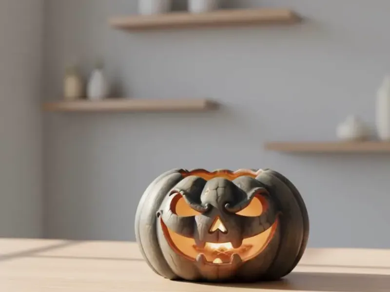 Halloween pumpkin ashtray
