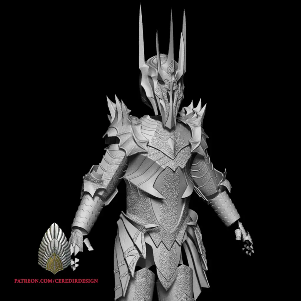 Sauron Armour lord of the rings 3D DIGITAL DOWNLOAD FILE | 3D models ...