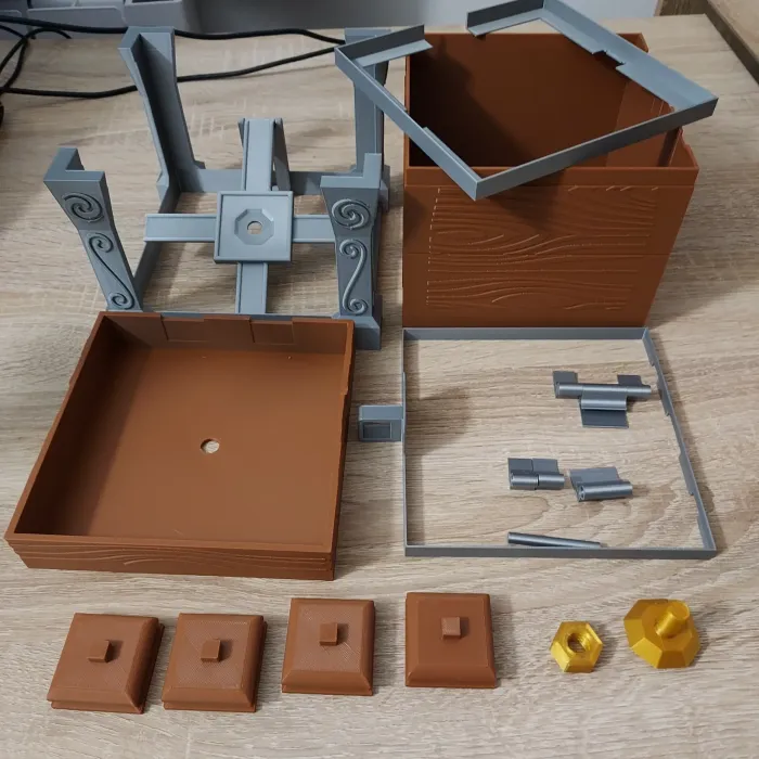 Fantasy Chest with Modular Lock - Toys - PLA - 3D printed product - фото 11