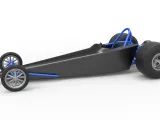 Dragster with twin Turbo drag axle Scale 1:25-0