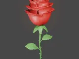 Rose Flower 3D Model for 3D Printing-1