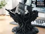 Ancient Rootbound Pirate Ship STL-0