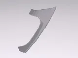 Front Windshield Wiper Cowl Grille Extension Panel / Trim-1