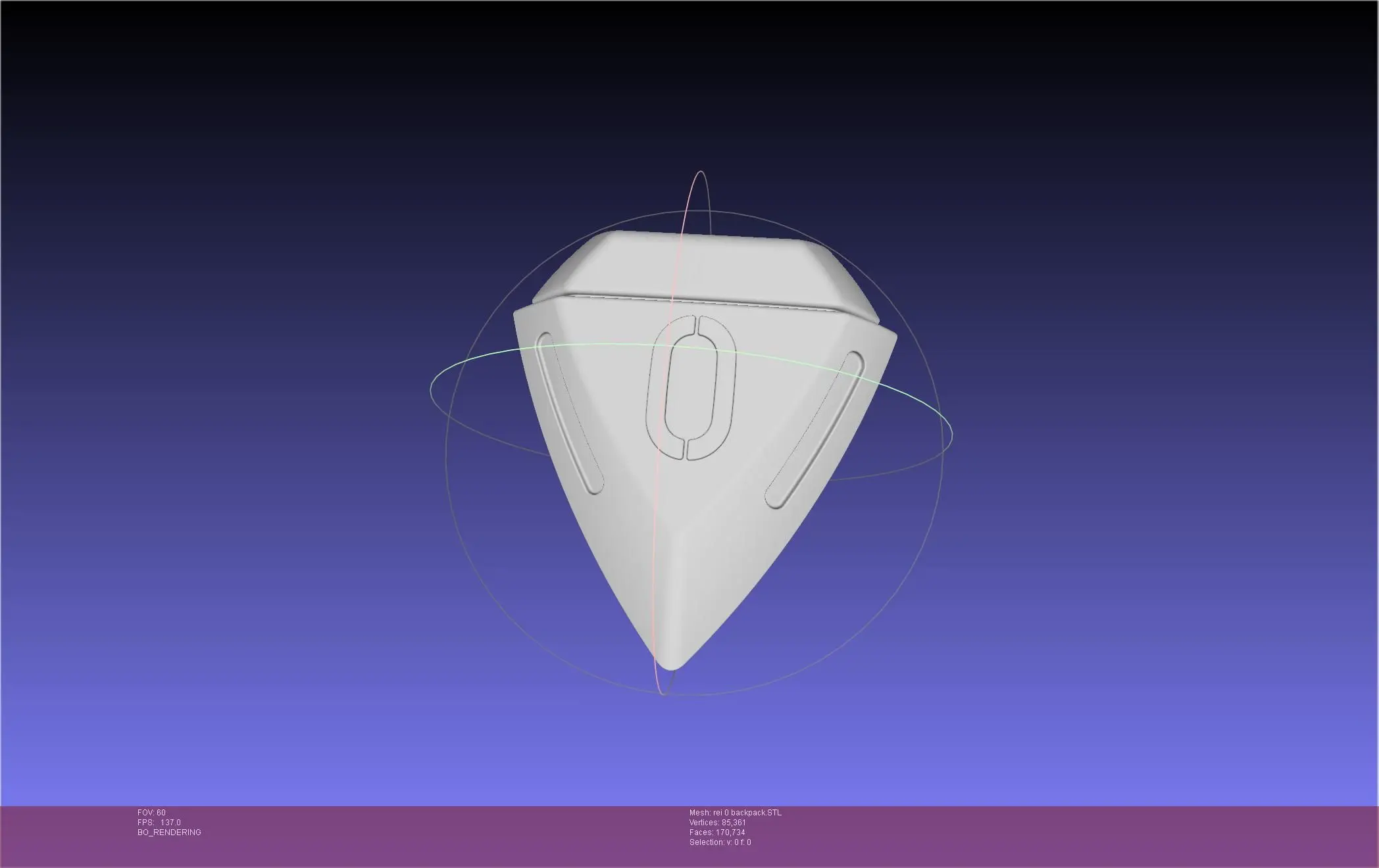 Evangelion Rei Unit 0 Backpack Printable Model