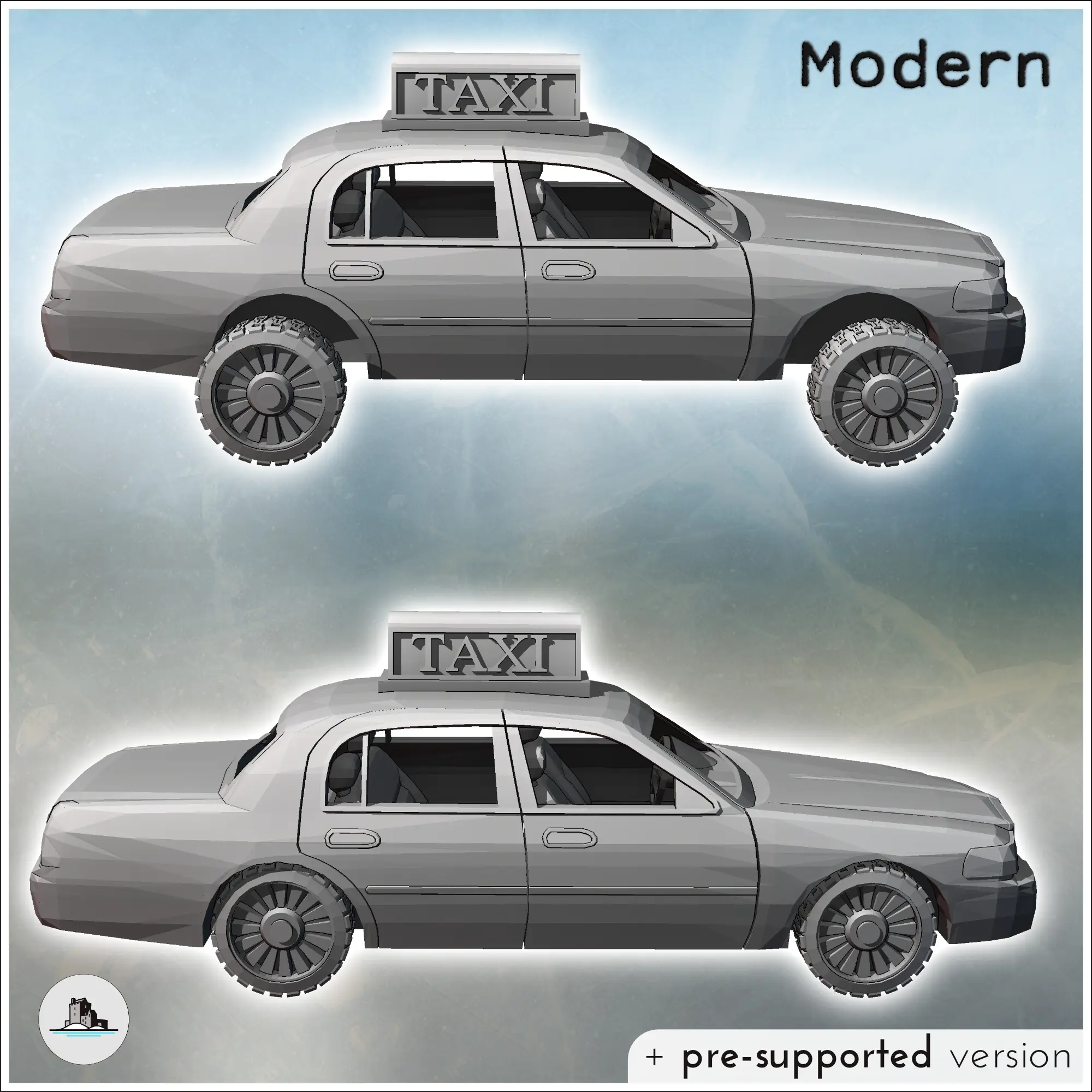 Ford Crown Victoria taxi (13) - miniatures warhammer tableto | 3D ...