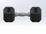 Dumbbell Keychain-1