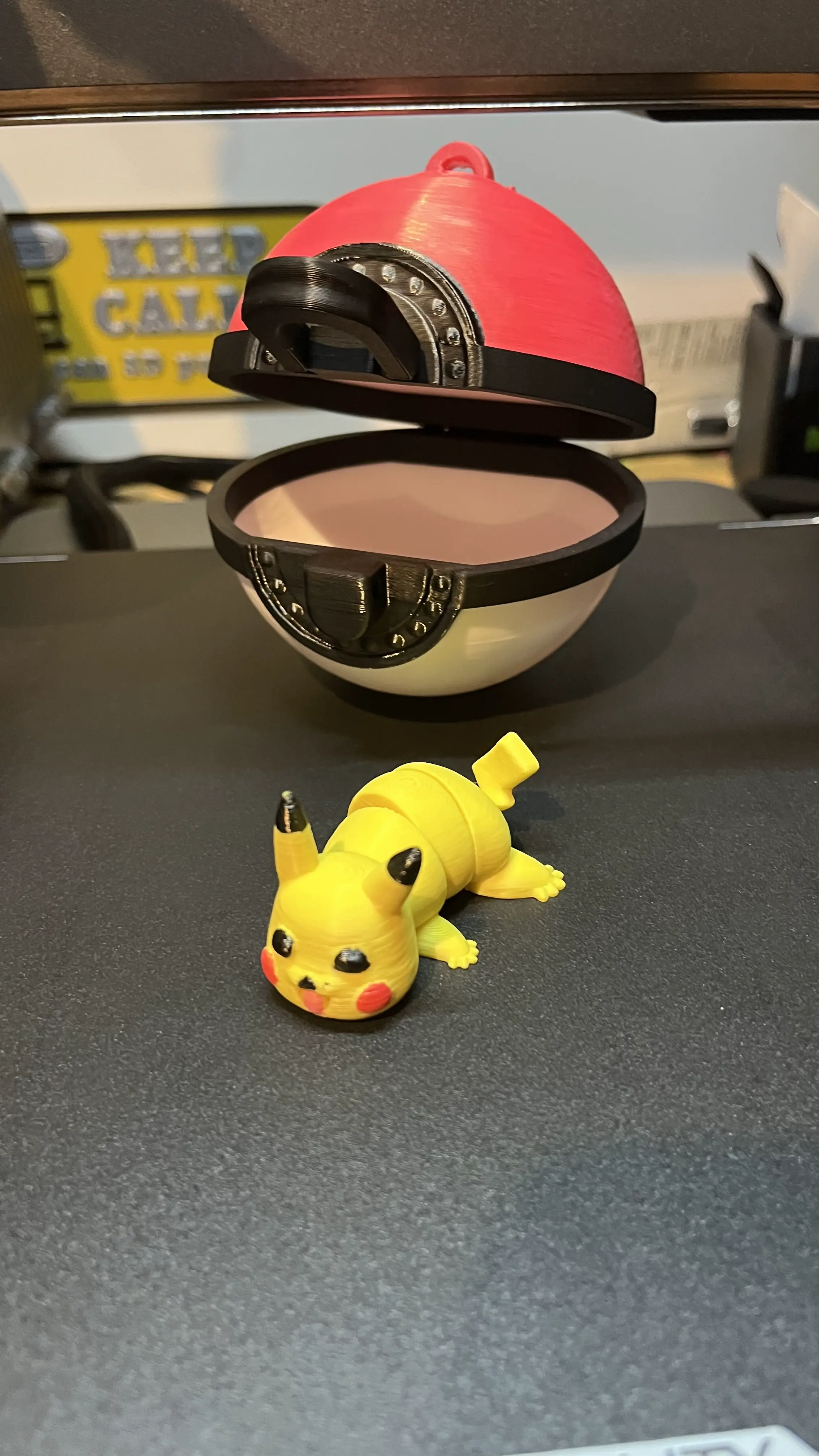 Pokemon Ball and Articulated Pikachu Combo Pack