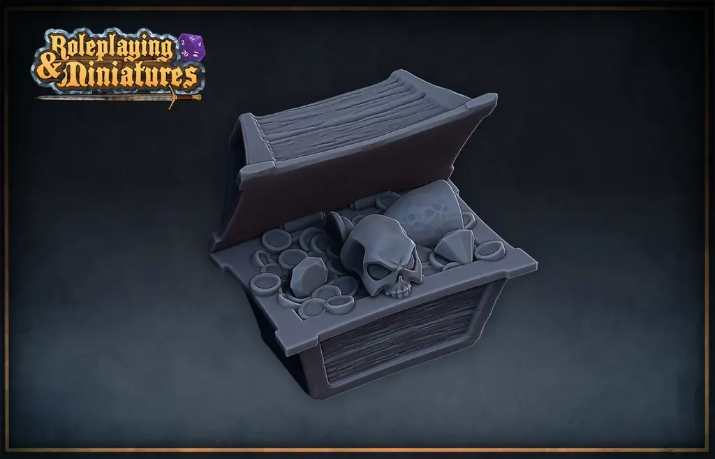 Treasure Chest & skull (From "Treasure Chambers" set)