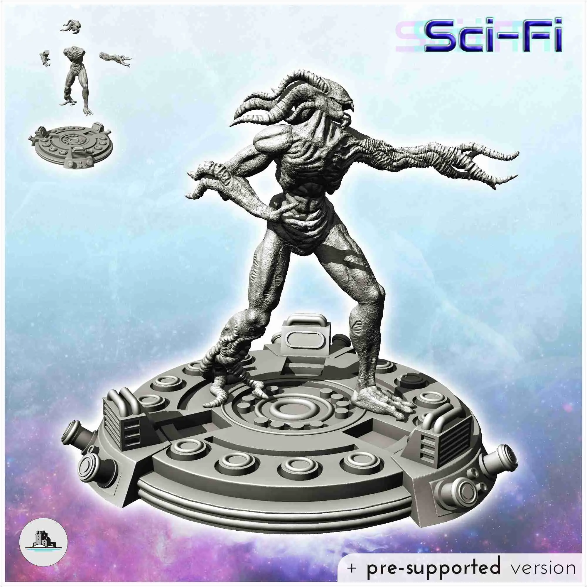 Sci-Fi alien figures pack No. 2 - science fiction miniatures