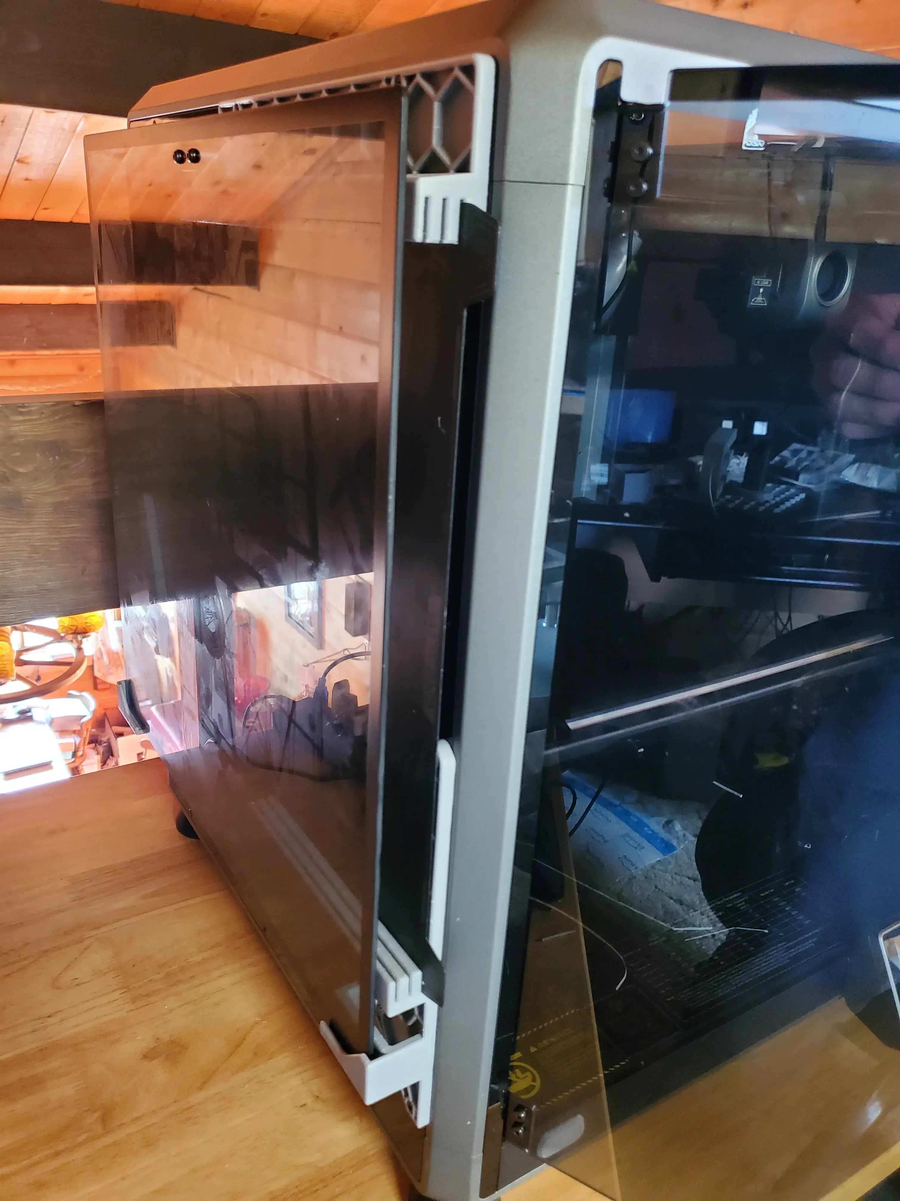 K1 Max lid hanger and build plate storage