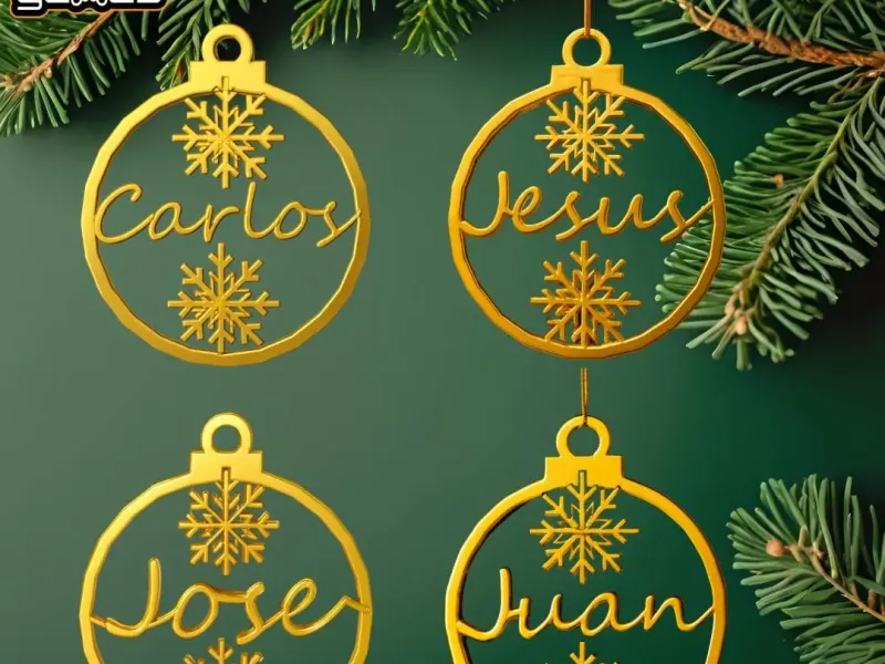 Personalized Christmas ornament Carlos, Jesus, Jose, Juan