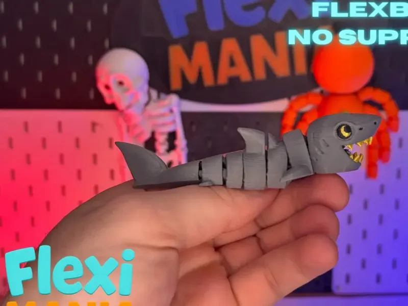 Flexi Shark | Print-in-Place Articulated Shark