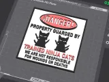 Comic warning sign-1