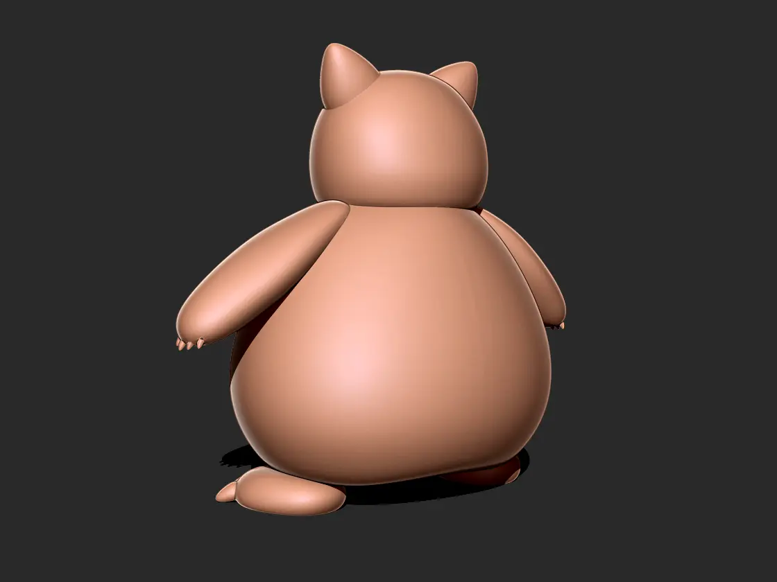 Snorlax - Pokemon 3D-Druck Modell