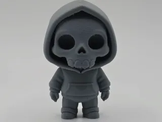 Cute Skeleton with a Hoodie Figurine/Keychain