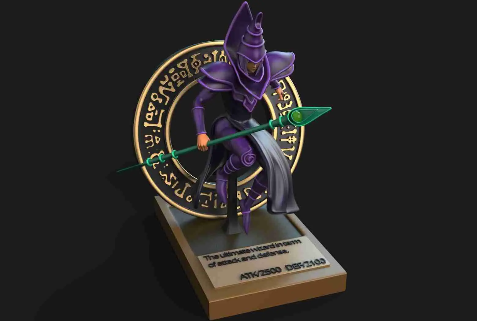 DARK MAGICIAN YUGIOH 3D PRINTING MODEL