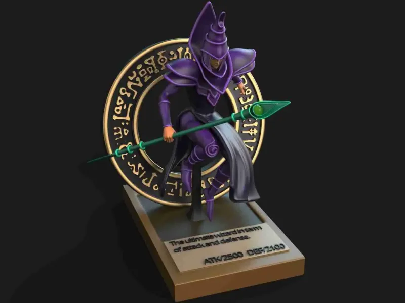 DARK MAGICIAN YUGIOH 3D PRINTING MODEL
