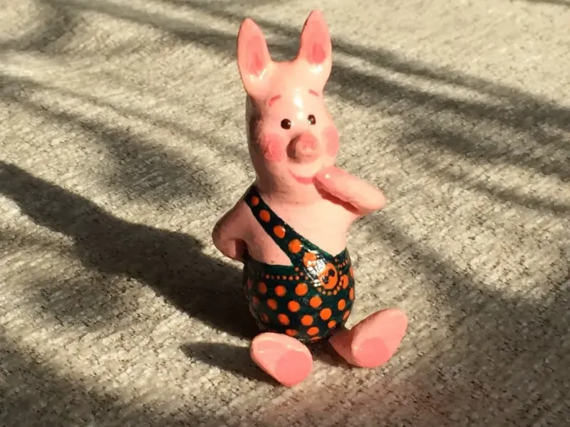 Zittend Biggetje uit Winnie de Poeh
