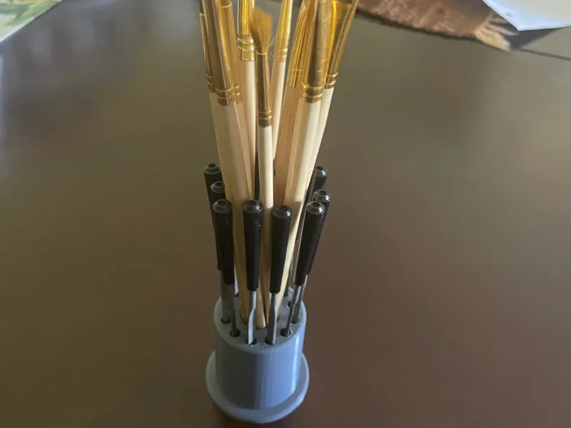 Brush & Needle files holder