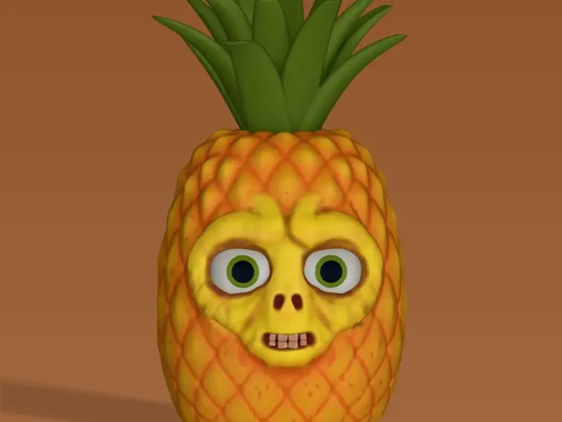 Creepy Pineapple Face | Scary | horror