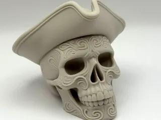 Ornamental Pirate Skull