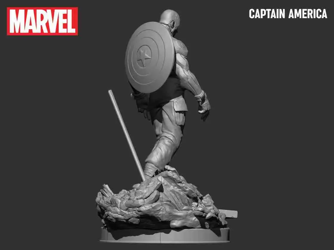 Captain America 3d print model