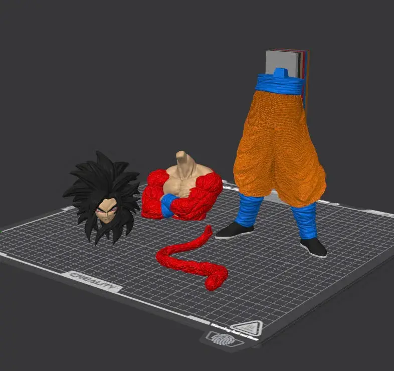 Dragon Ball Goku SSJ4 - Ready for K2 Plus Multicolor