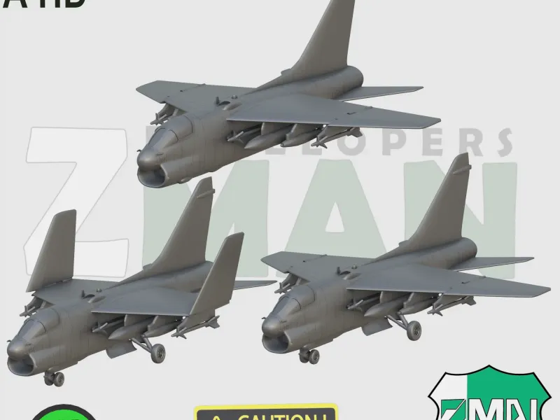 A-7D CORSAIR V3 (3 ASP STYLES-c)