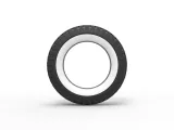 Military Whitewall tire Scale 1:25-4