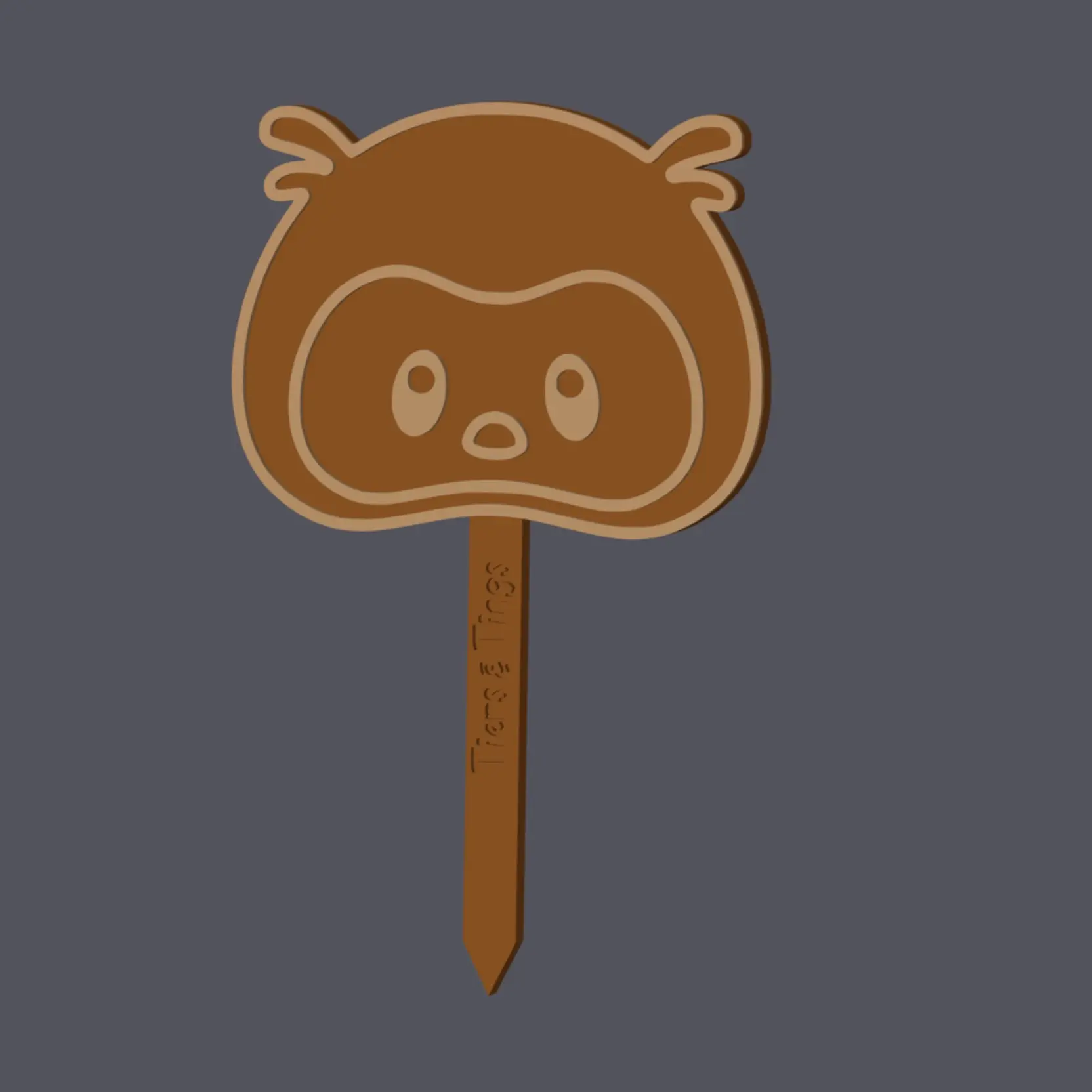 Owl Head - Farm Animals - Caketopper v1 (3 sizes)