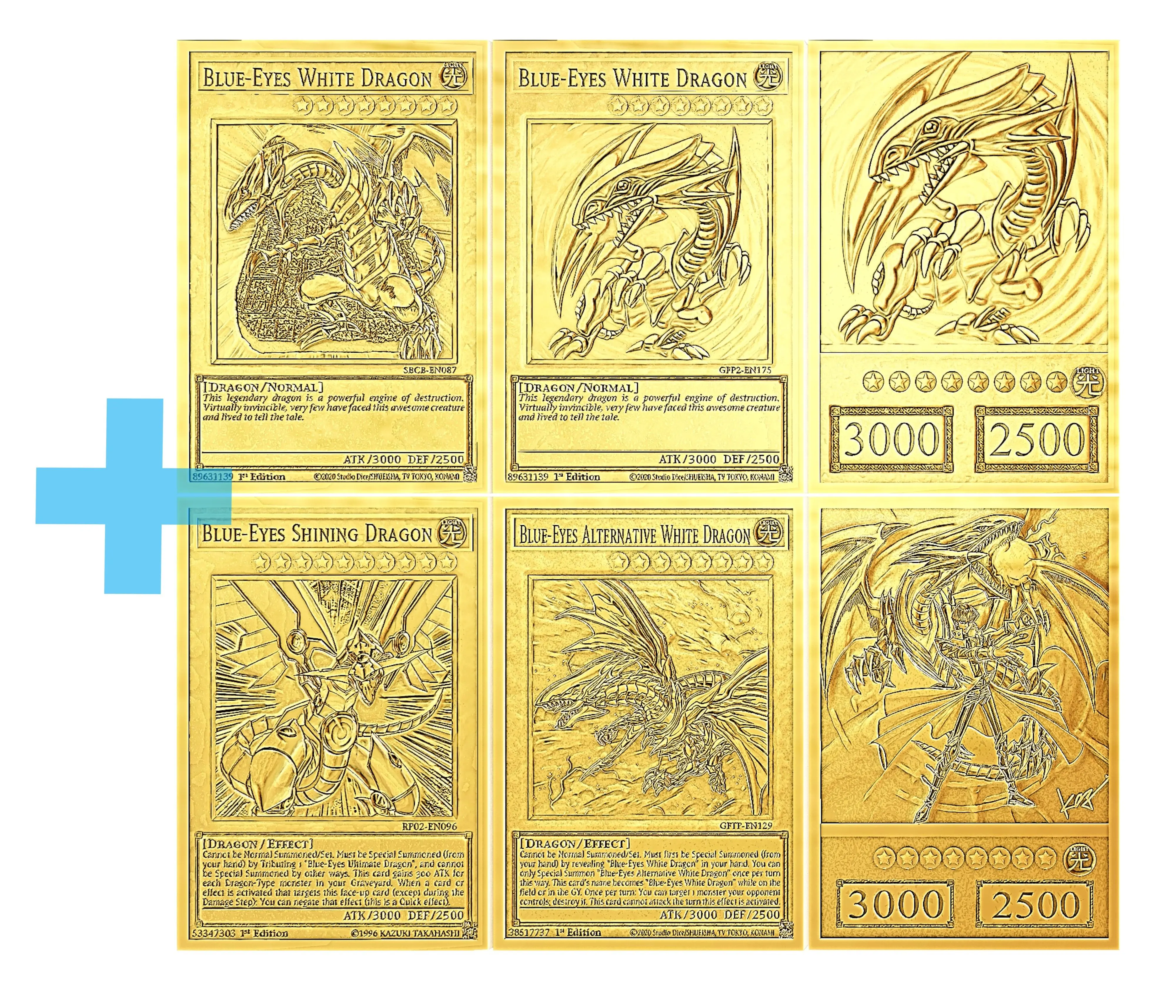 BLAUÄUGIGER WEISSER DRACHE FIGUR 2 - YUGIOH
