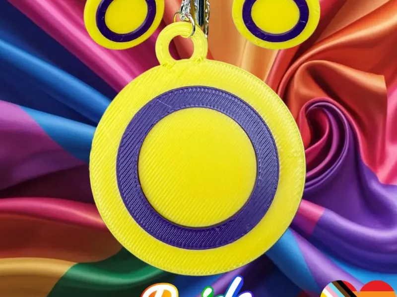 Intersex Pride Flag themed jewellery