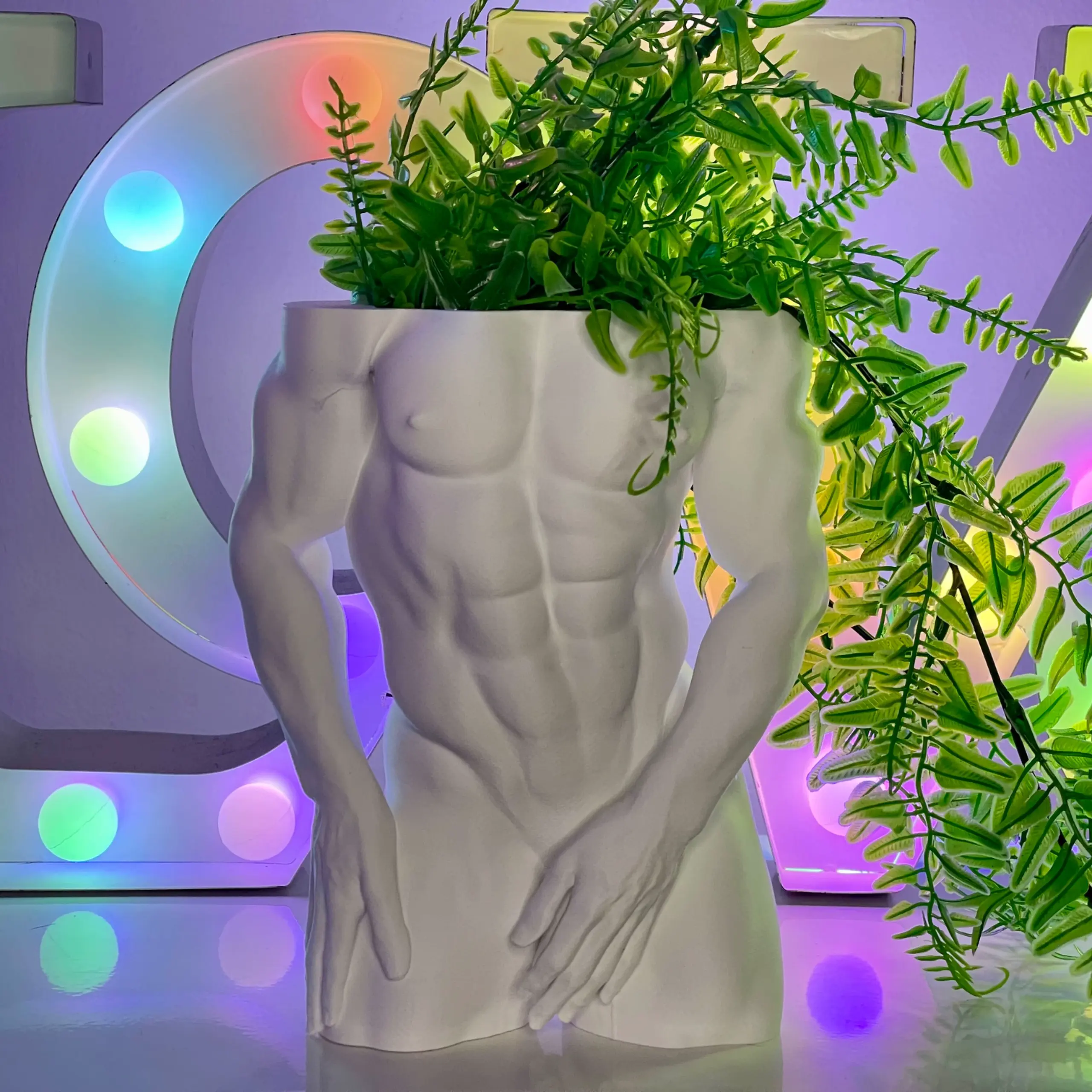 MALE TORSO PLANTER-No supports-No rafts