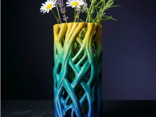 Organic Voronoi Vase | Geometric Flower Pot | Modern Home De