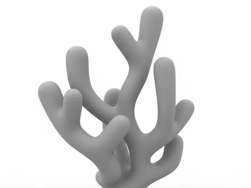 Organic Reef Coral Cluster 3d printable version
