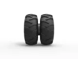 Offroad double wheel Scale 1:25-3