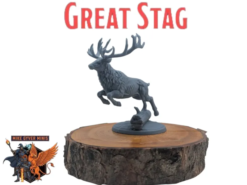 DnD TTRPG Groot Hert Miniatuur