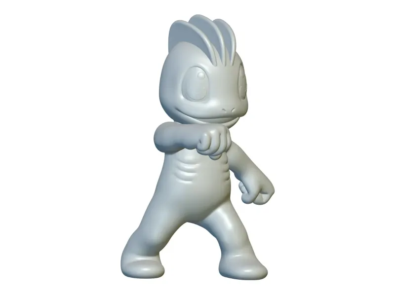 Pokemon Machop #66 - Prêt pour l'impression 3D !