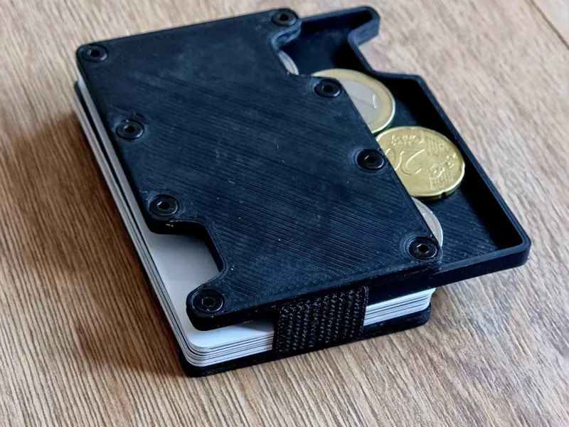 Minimalistisches Portemonnaie mit Münzfach