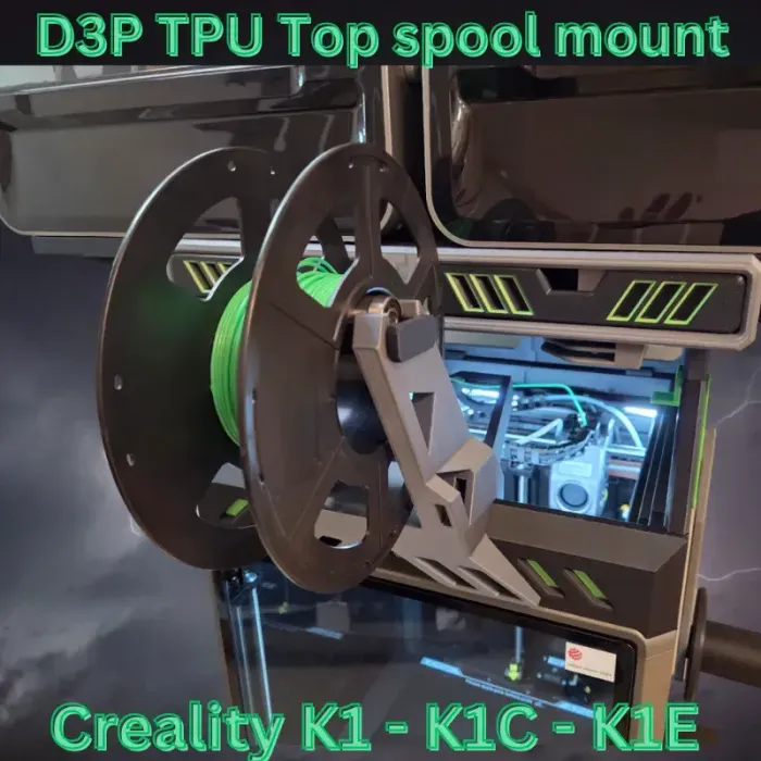 3D Printer Files | 3MF File | TPU Top mount spool holder - K1C K1SE ...