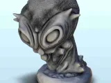 Set of six alien creatures busts 13 - miniatures sci-fi scie-5