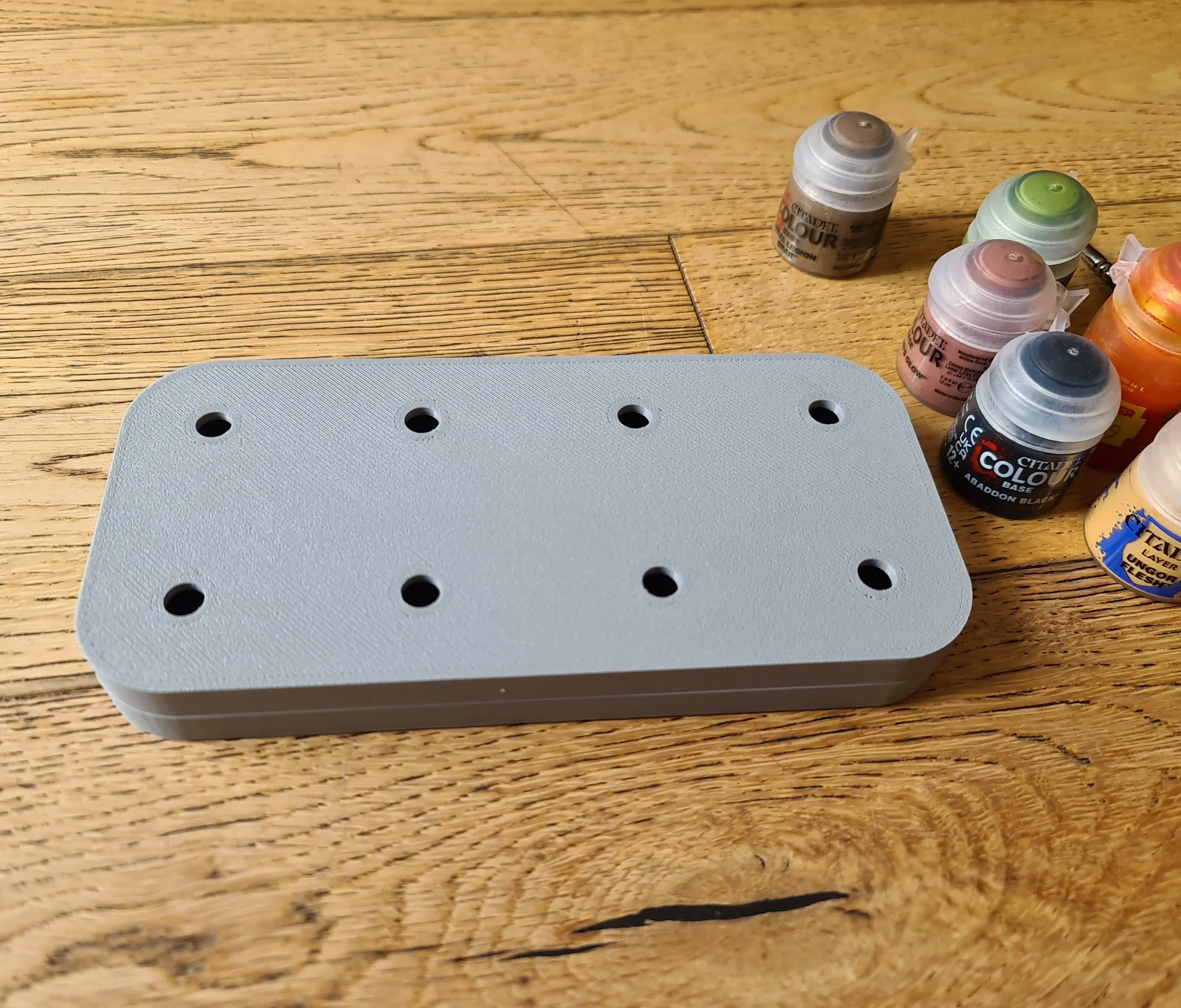 Print in Place Folding Citadel Paint Pot Holder and Mixer