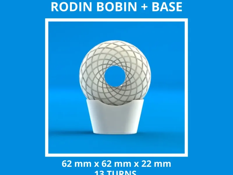 MARKO RODIN BOBIN COIL POE MOLD TELAIO - 62 X 62 X 22 mm