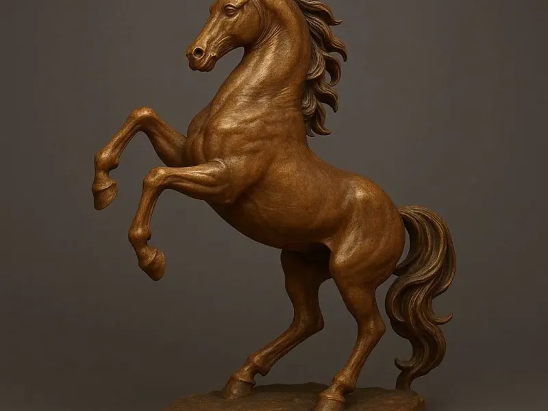 Majestic Stallion – 3D Horse Sculpture