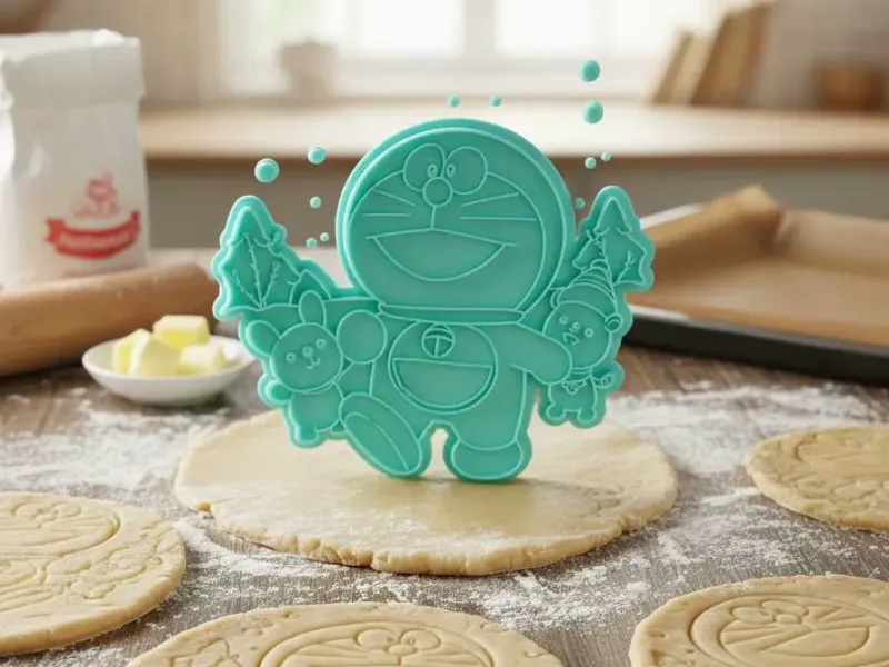 doraemon snow cookie cutter