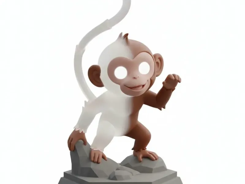 🐒 Moonbound Mischief – Curious Monkey Explorer