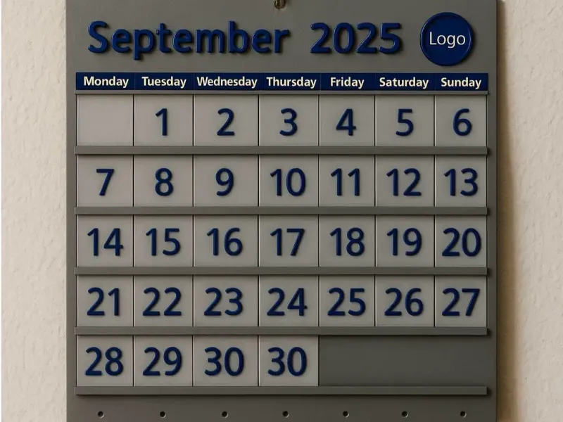 Calendrier mural modulaire - Gardien du temps entièrement personnalisable