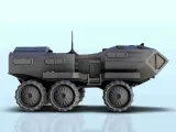 All-terrain SF vehicle on wheels 13 - sci-fi science fiction-2