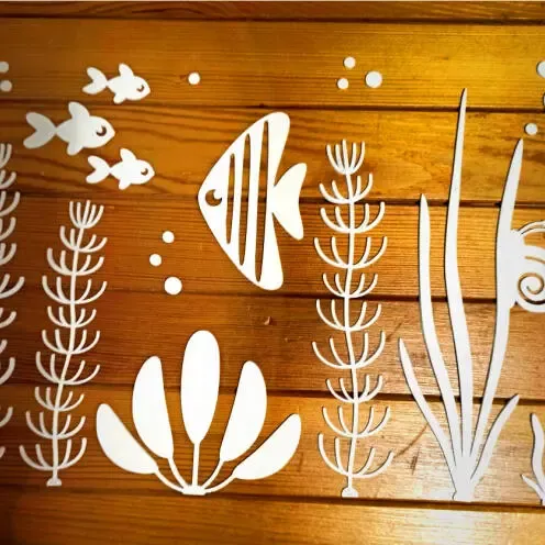 2D Aquarium decor