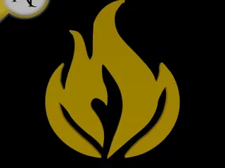 Simple Flame Symbol - 2D Art